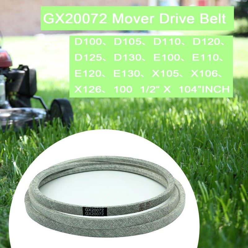 IKSI حزام محرك جزازة العشب 42 بوصة يناسب John Deere GX20072 GY20570 ، حزام محرك متوافق مع L 100 130 1742 D100 D110 D120 D130 X110 X125 X145 E100 E110 E120 - Image 4